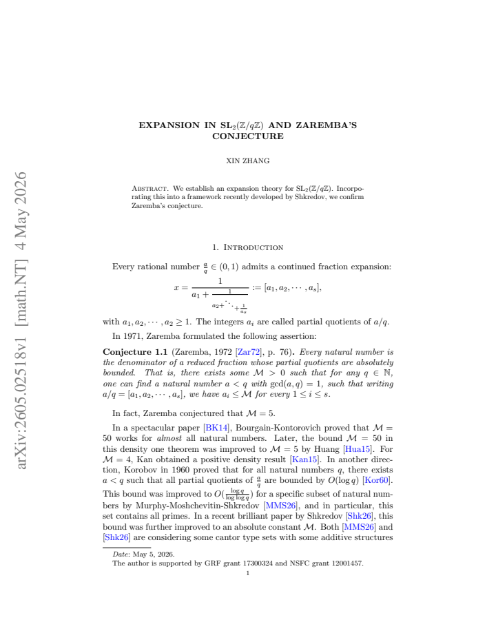 First page