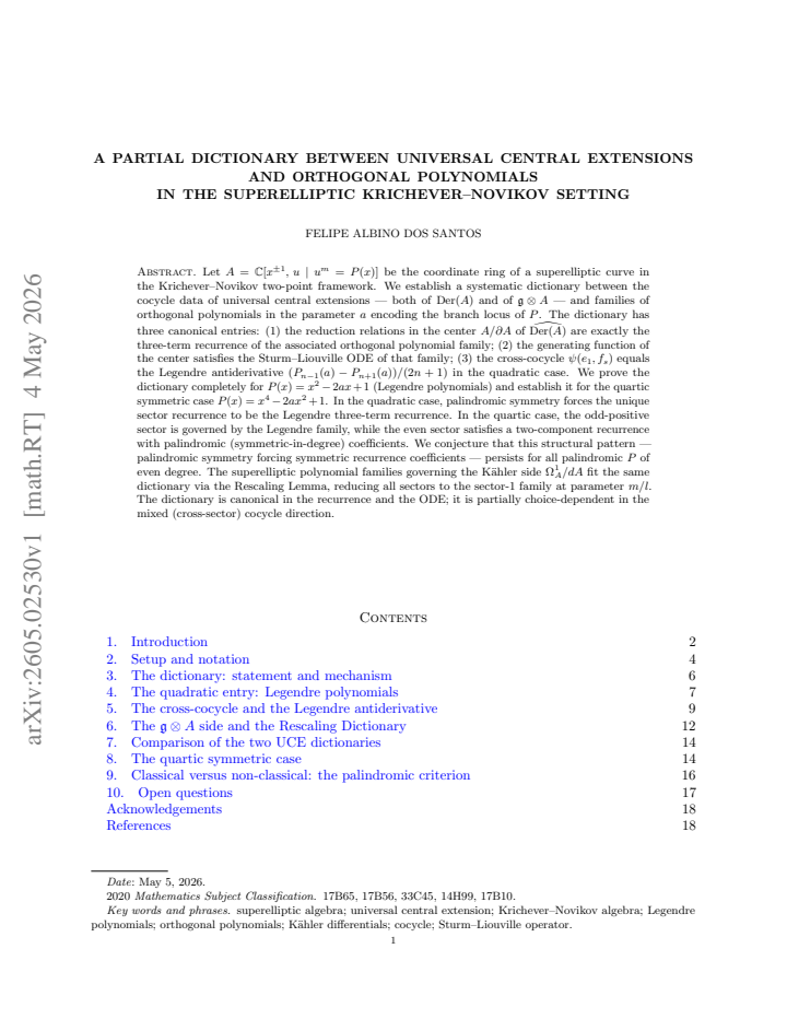 First page