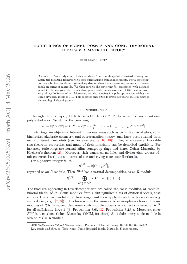 First page