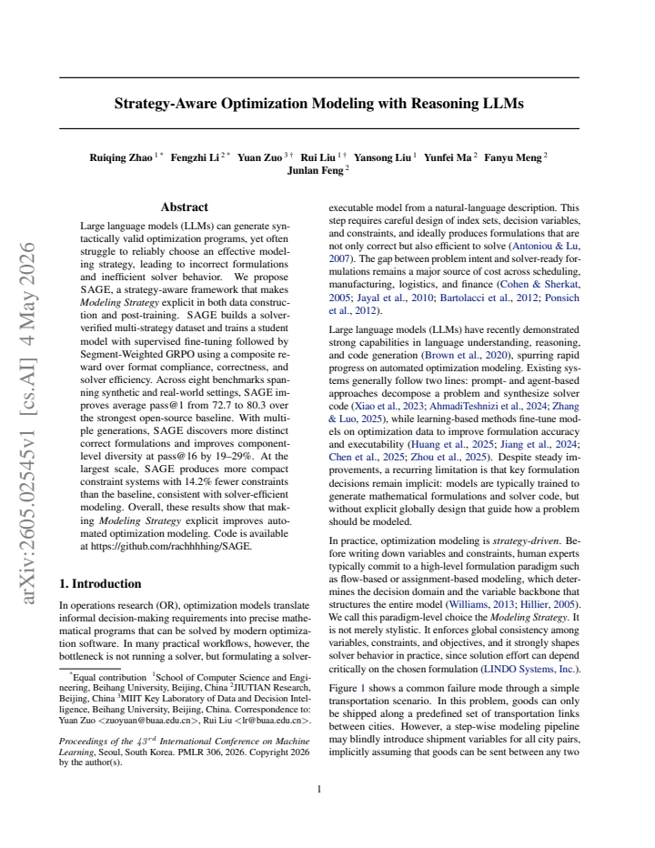 First page