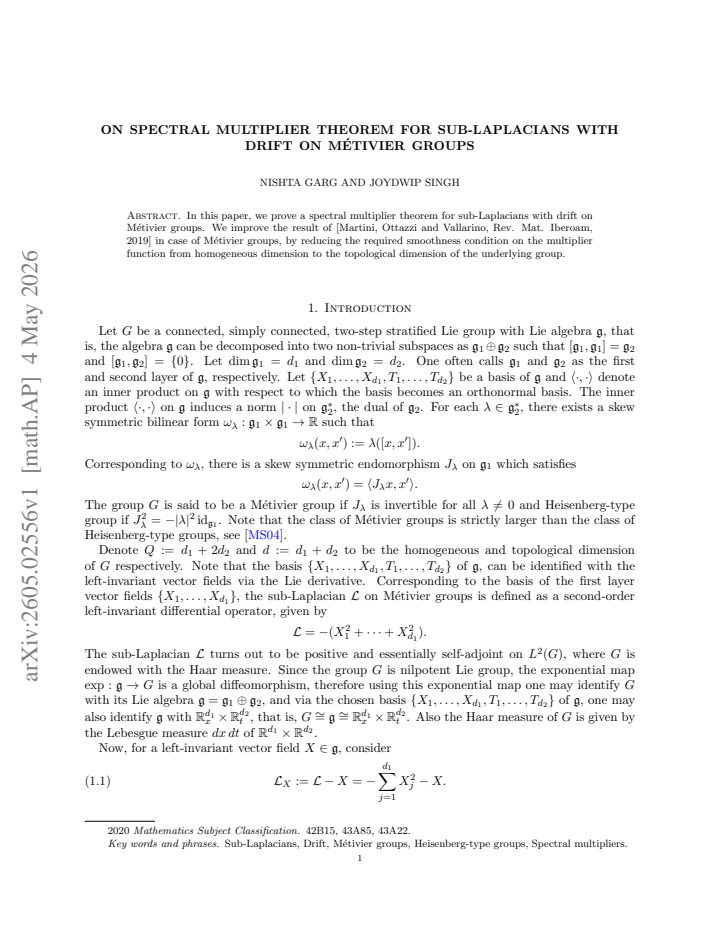 First page