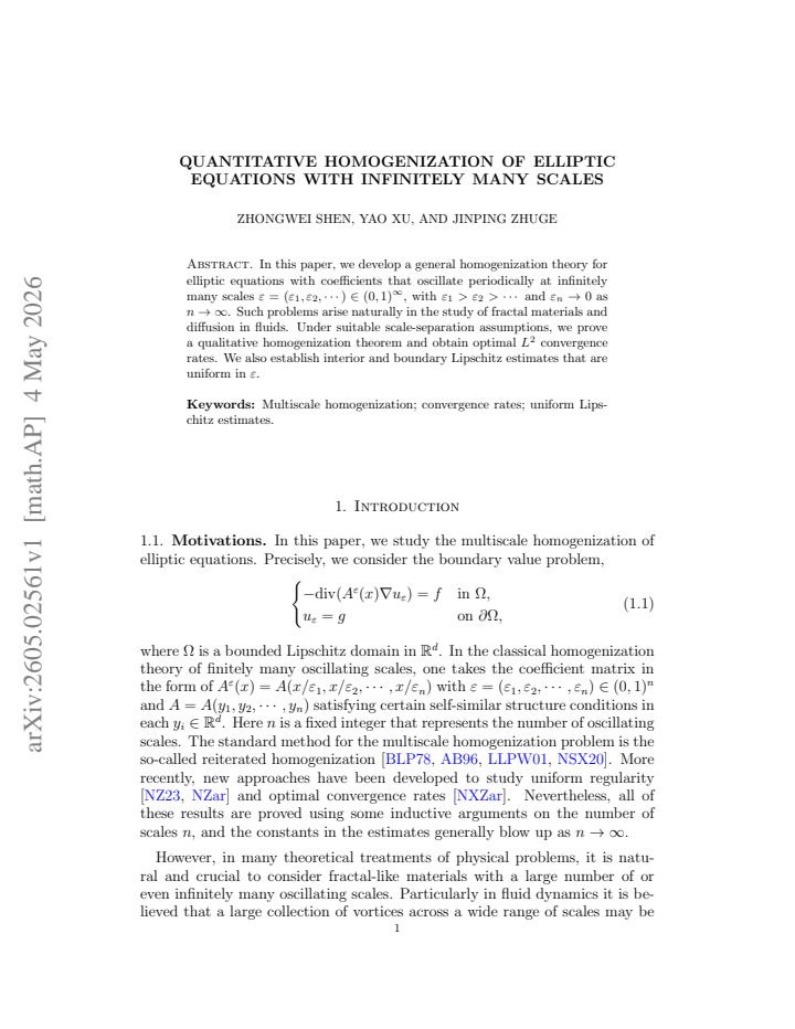 First page