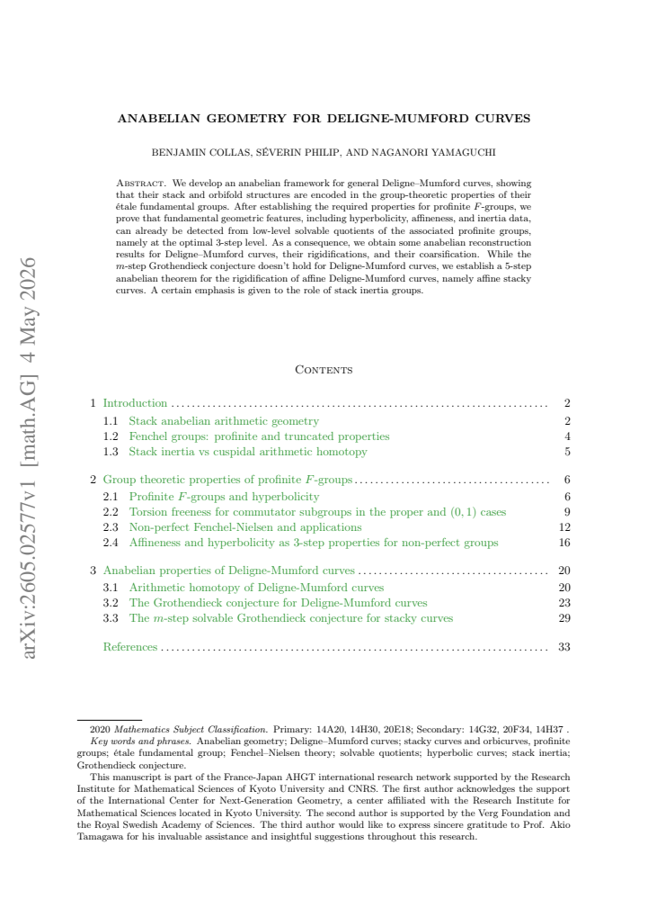 First page