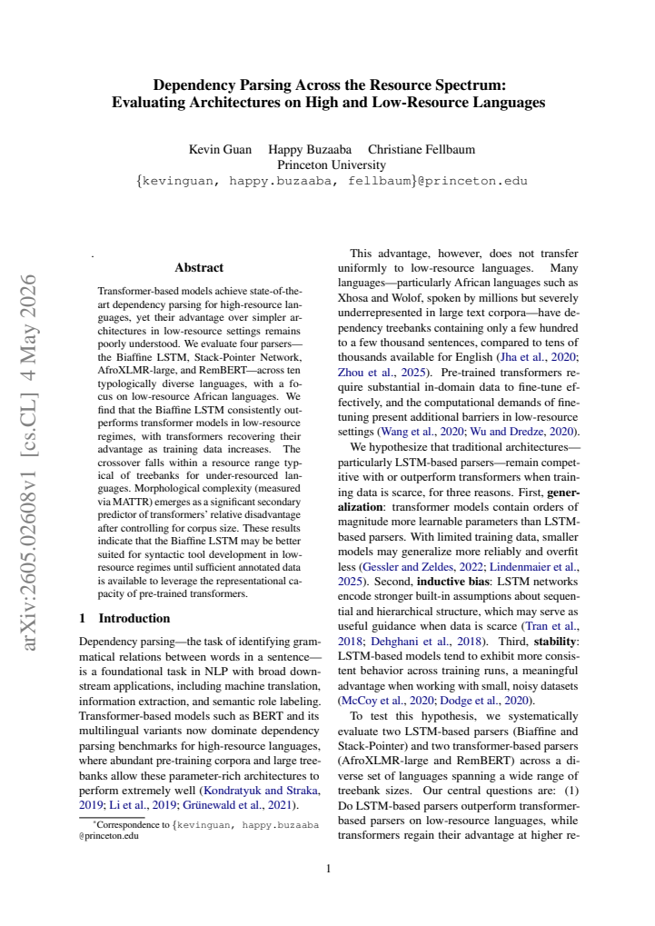 First page