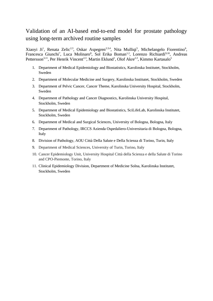 First page
