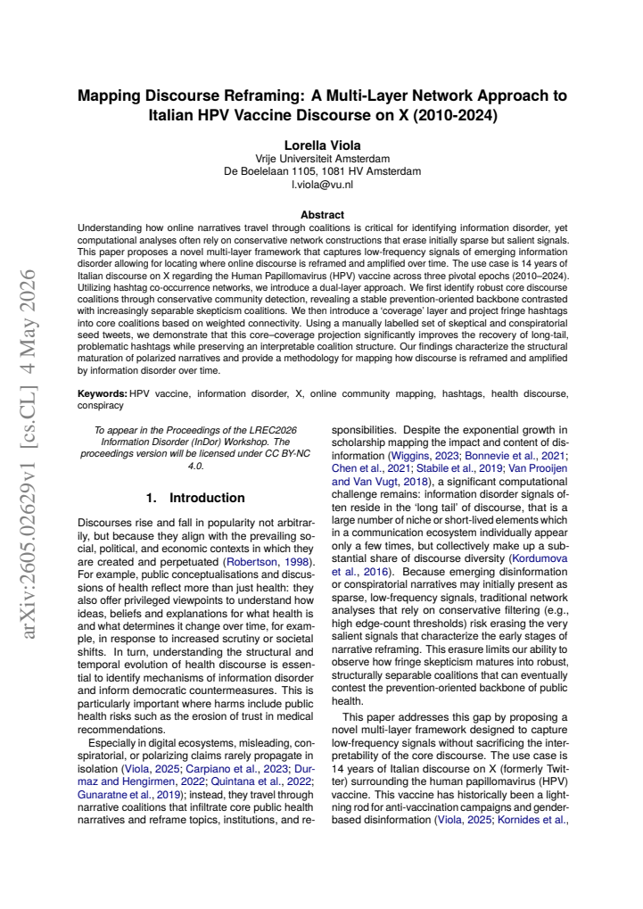 First page