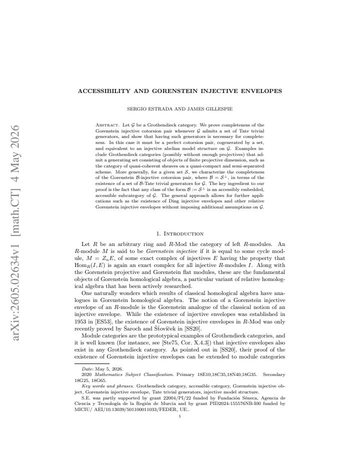 First page