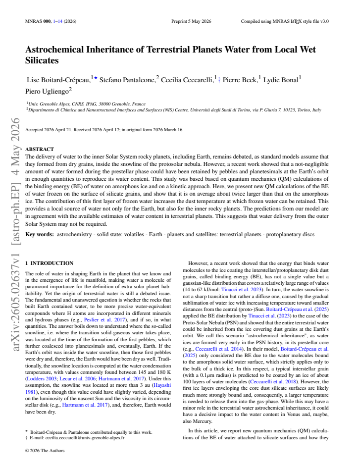 First page