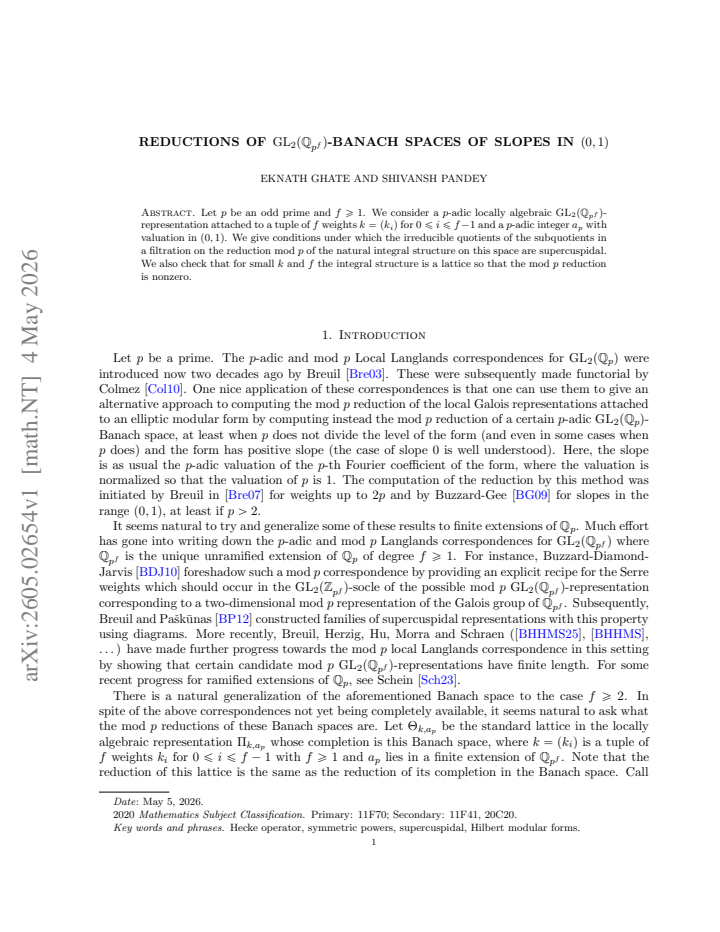 First page