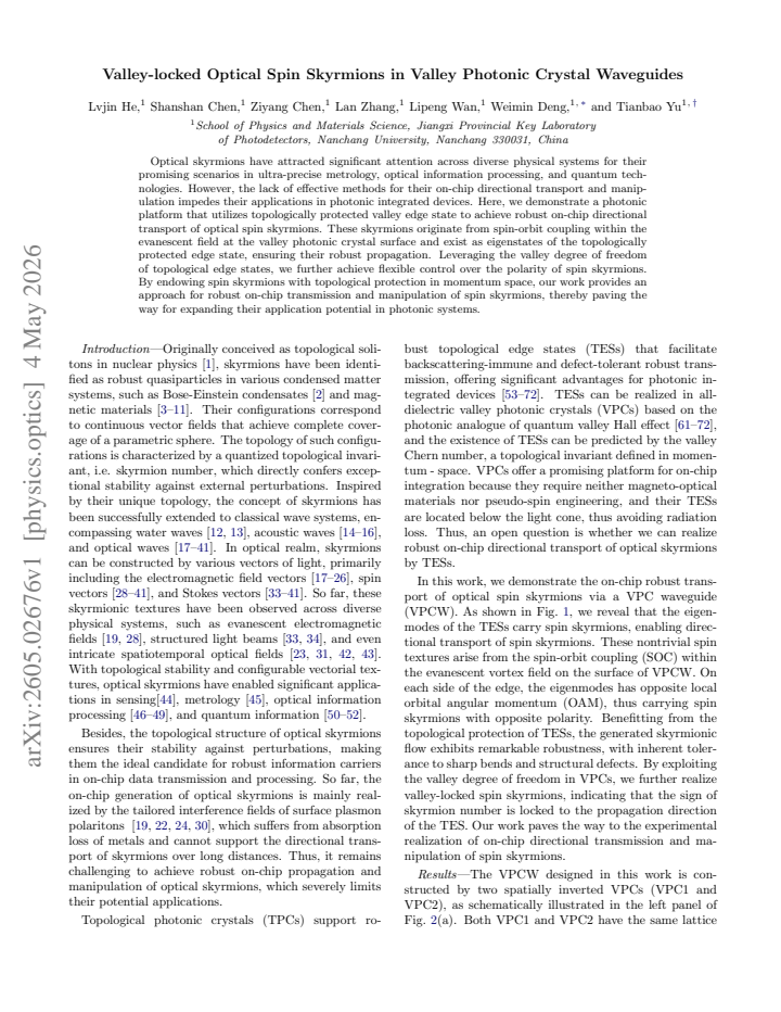 First page