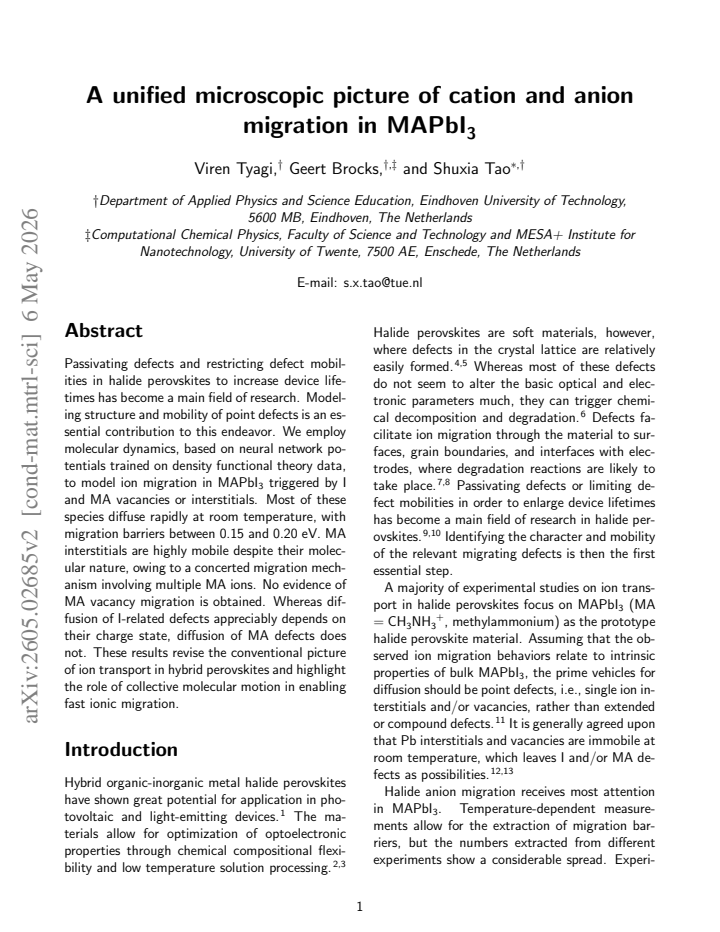 First page