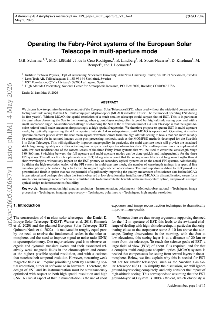 First page
