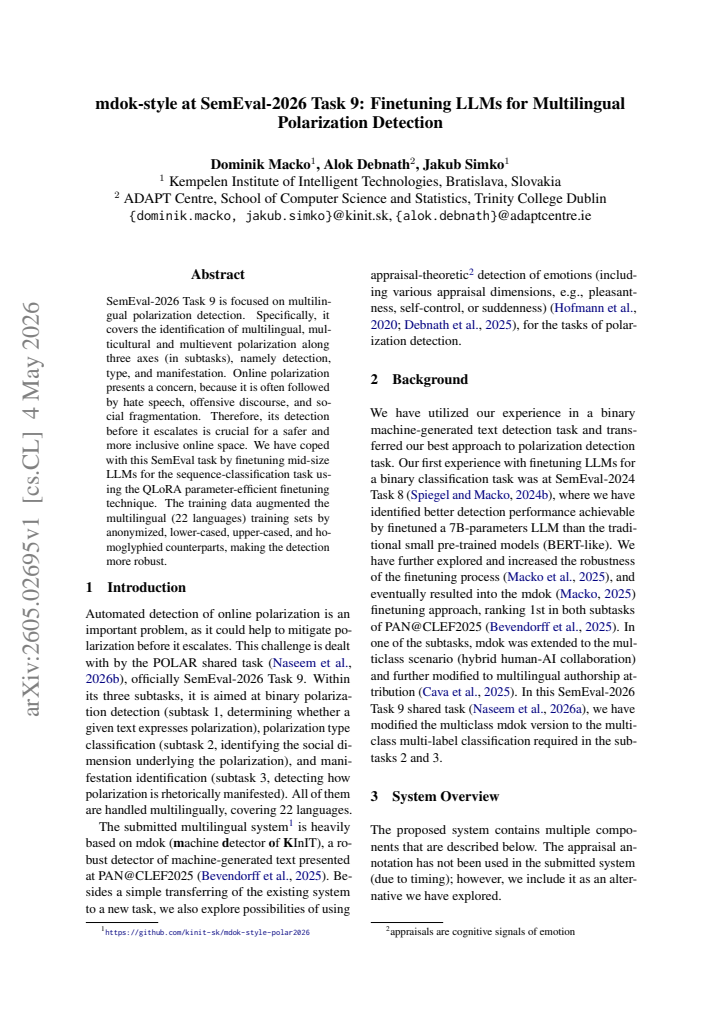 First page