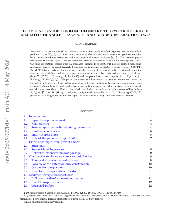 First page