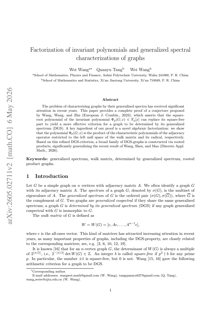 First page