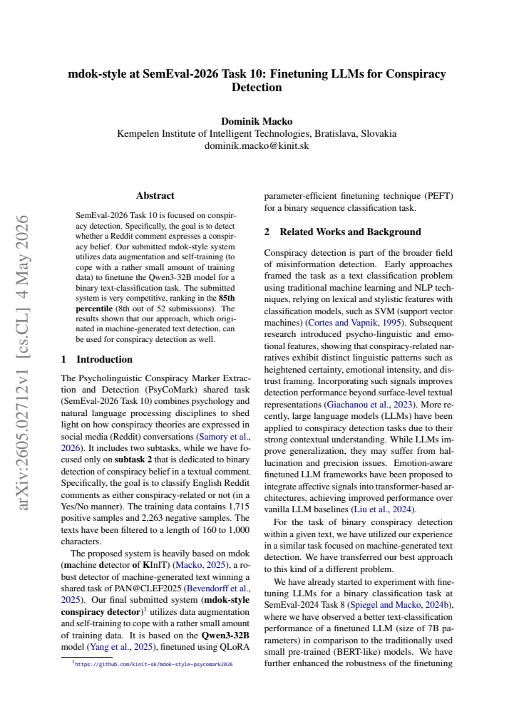 First page