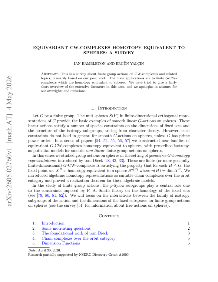 First page