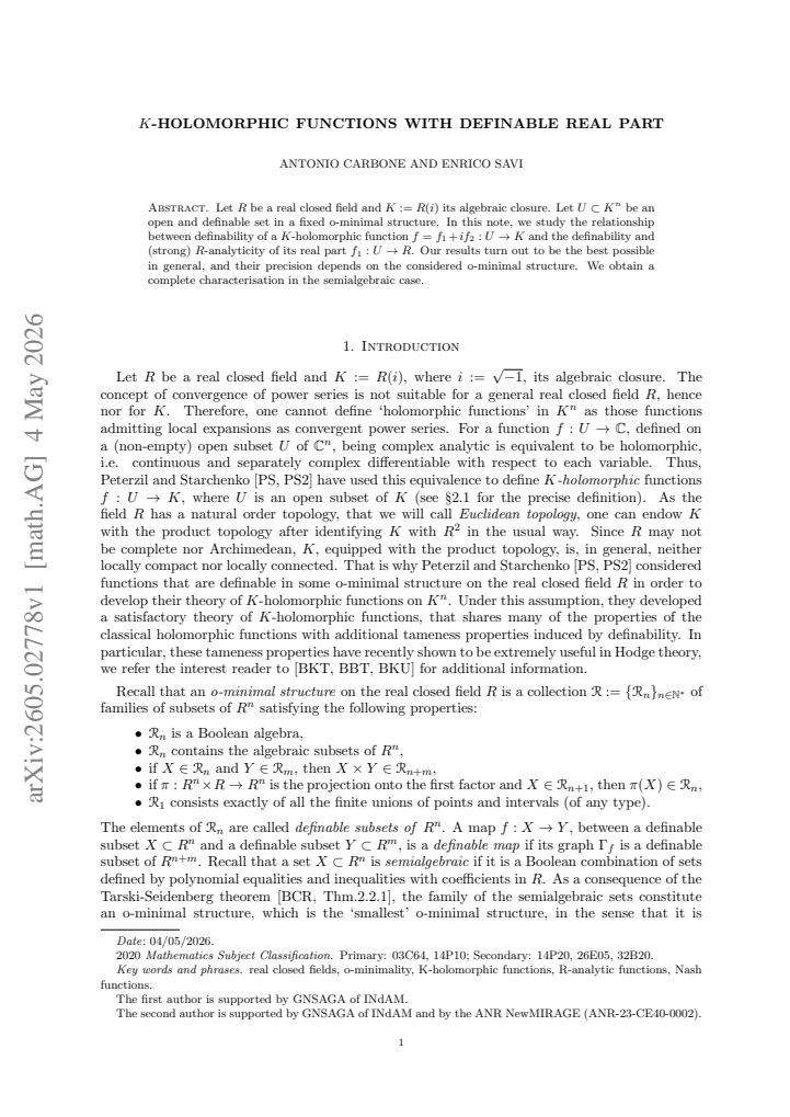 First page