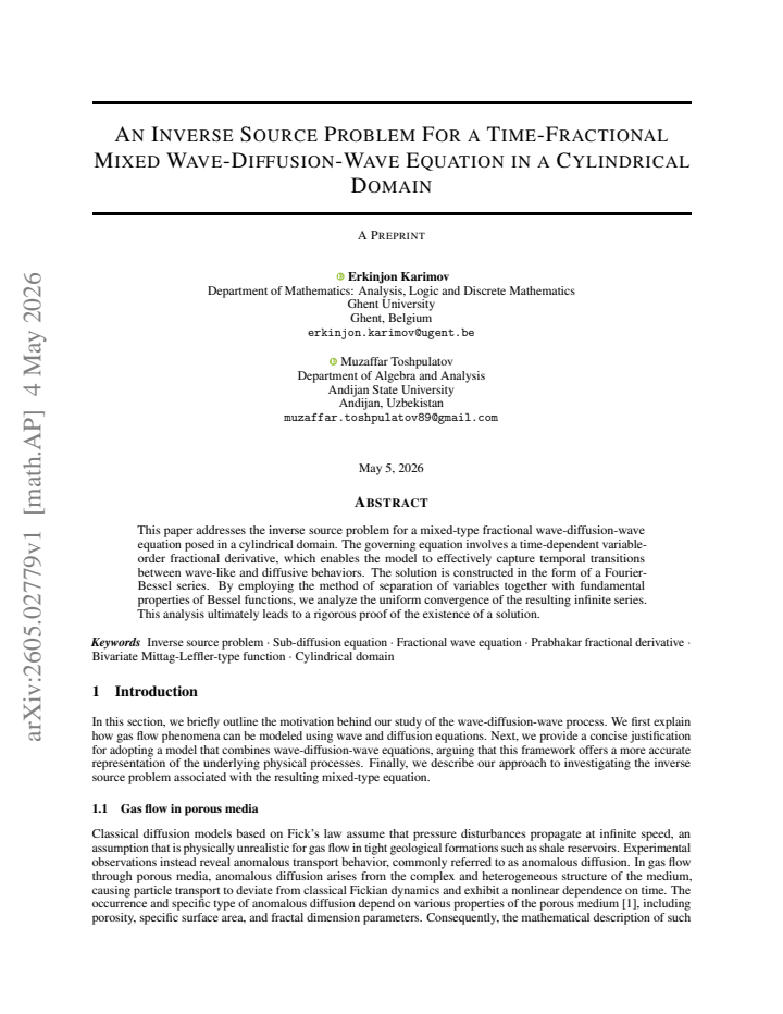 First page
