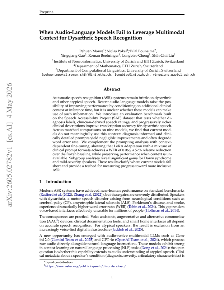 First page