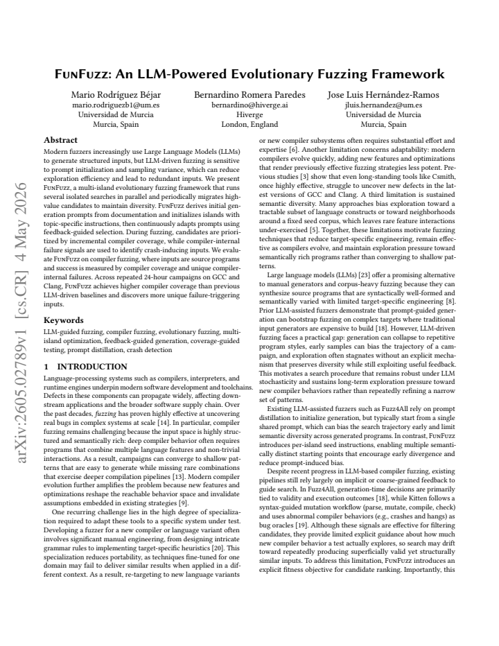 First page