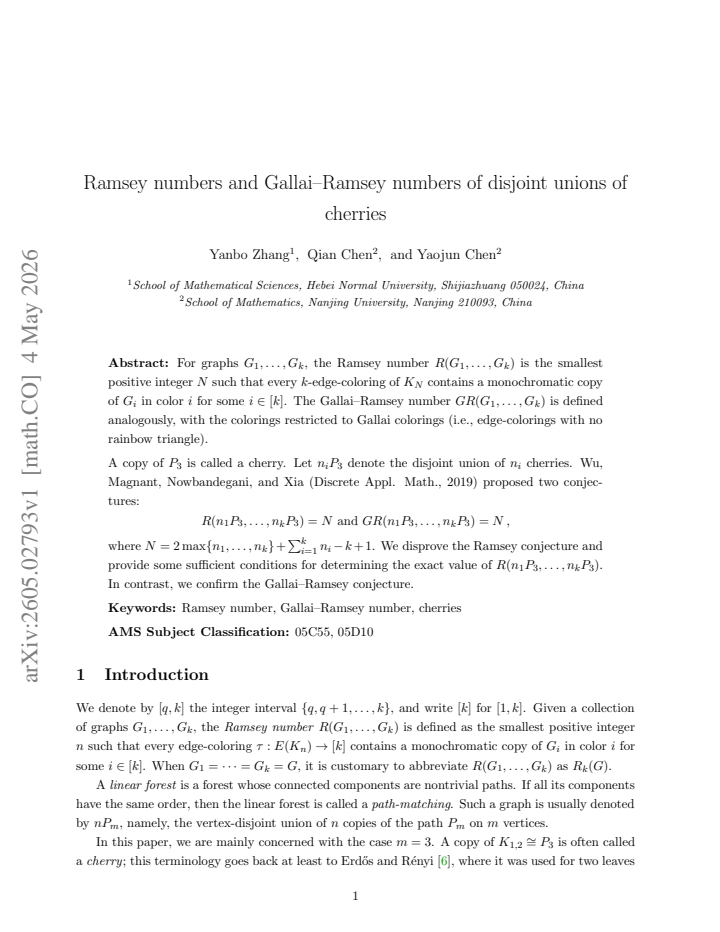 First page