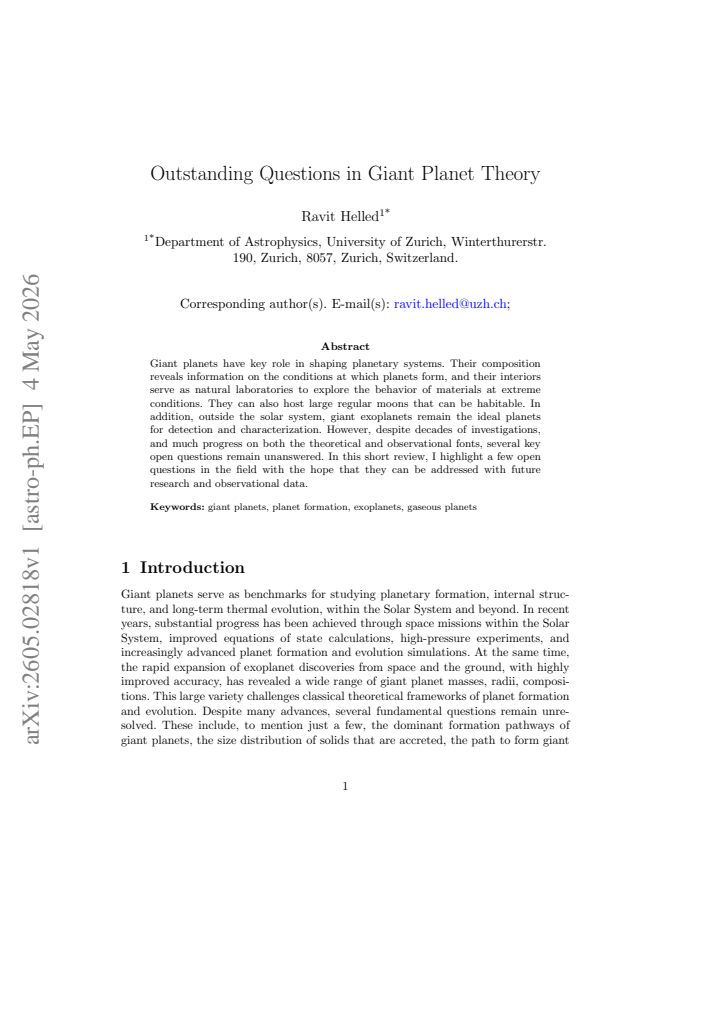 First page