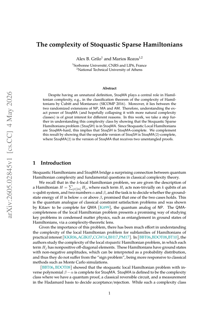 First page