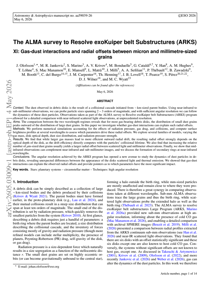 First page