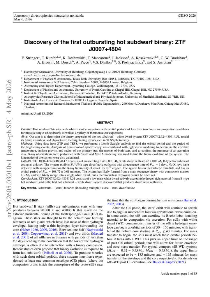 First page