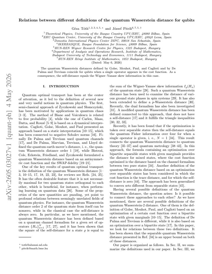 First page