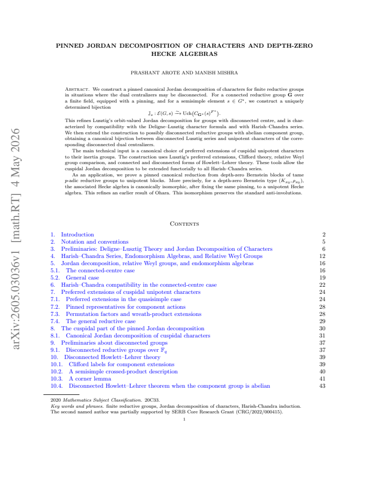 First page