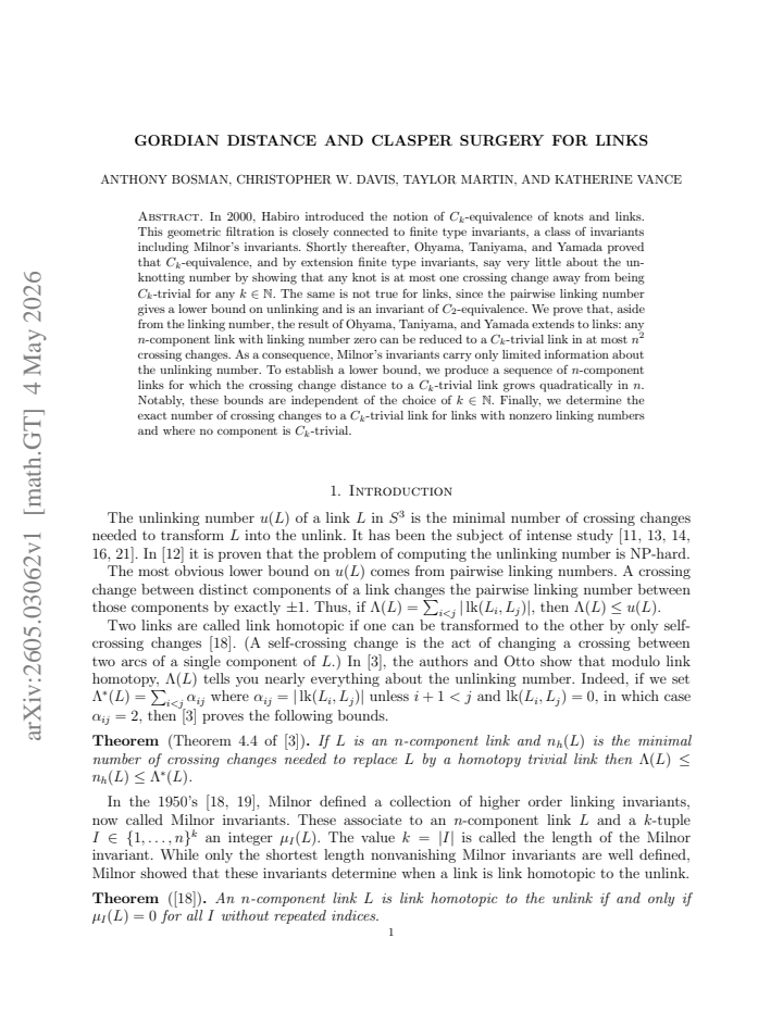 First page