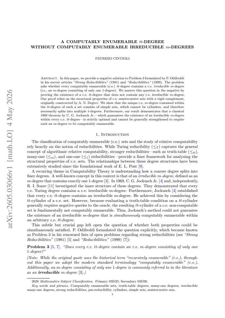 First page