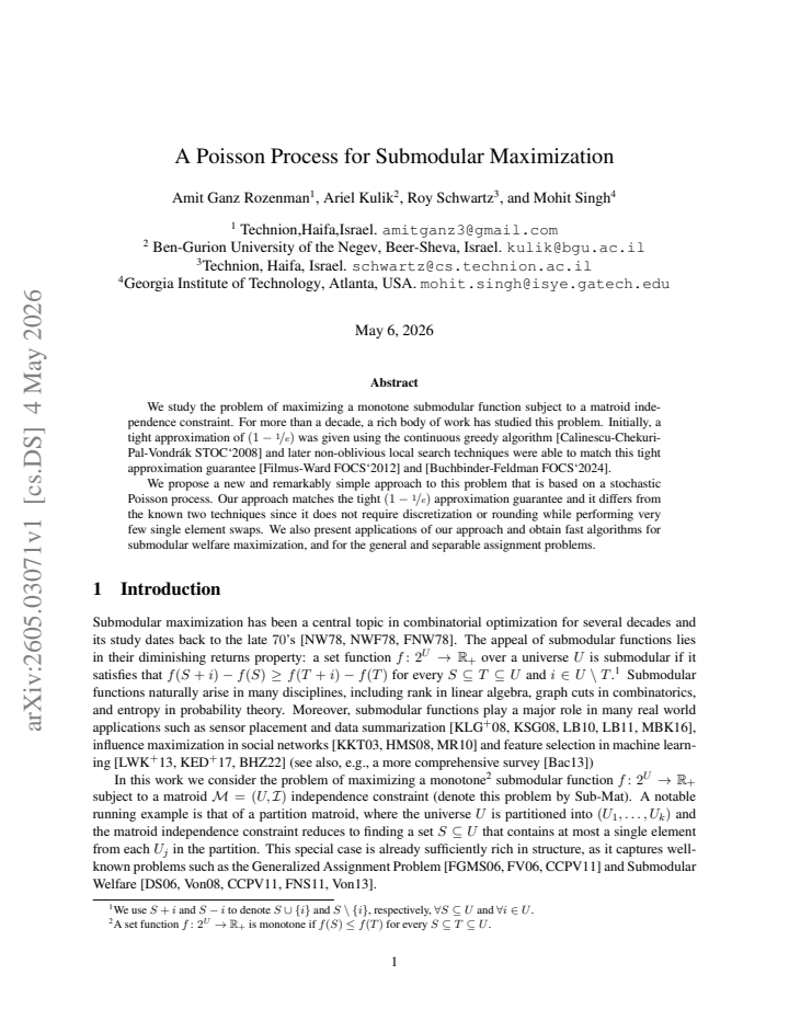 First page