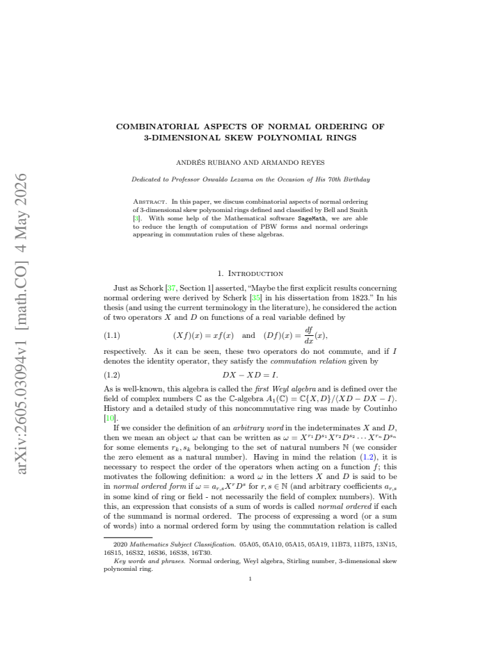 First page