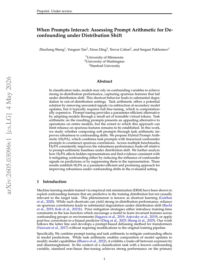 First page