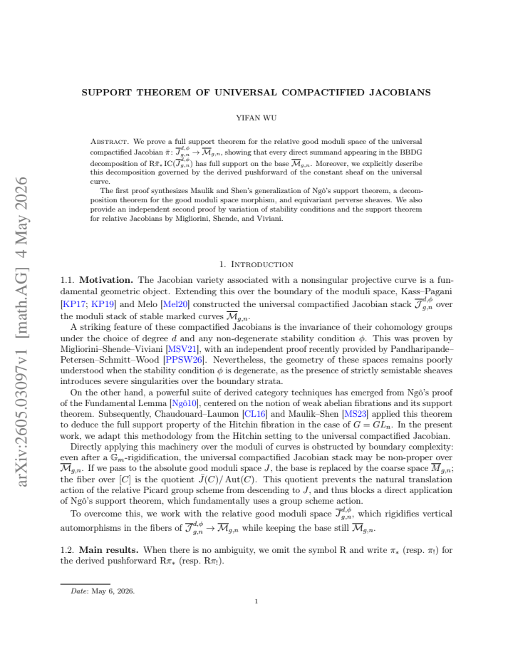 First page