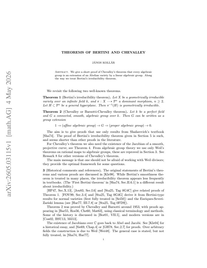 First page