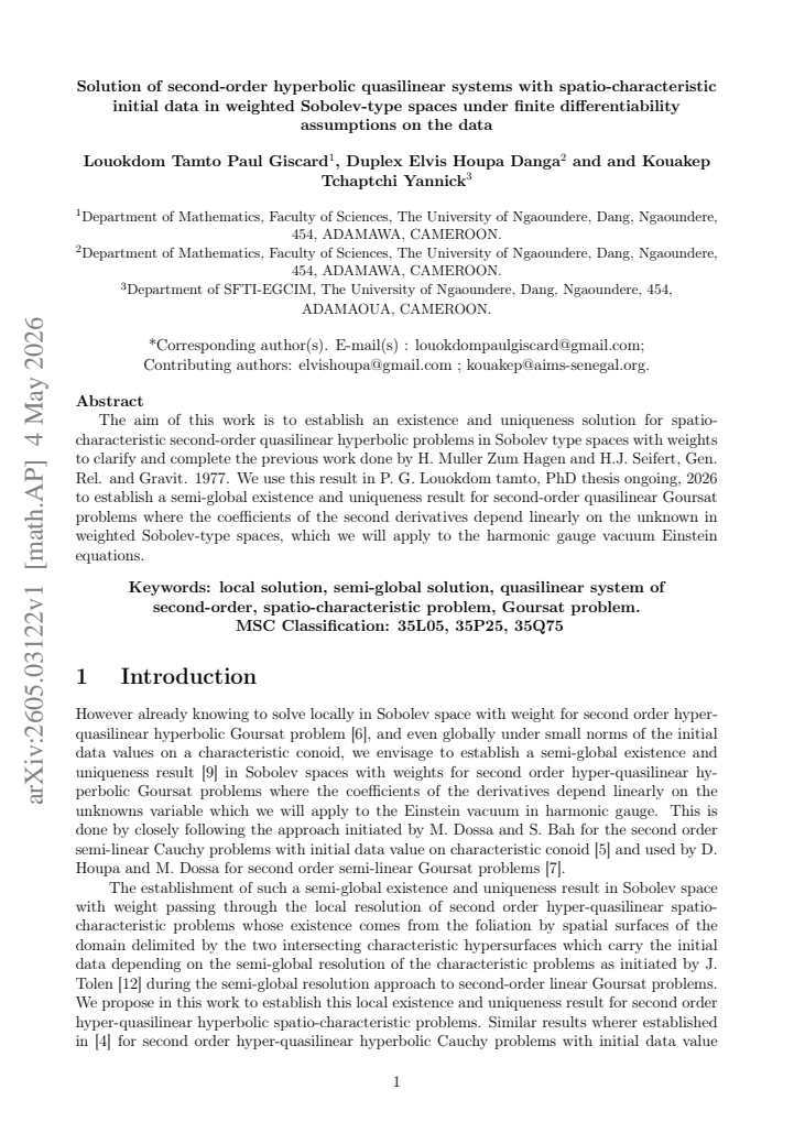 First page