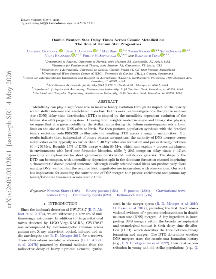 First page
