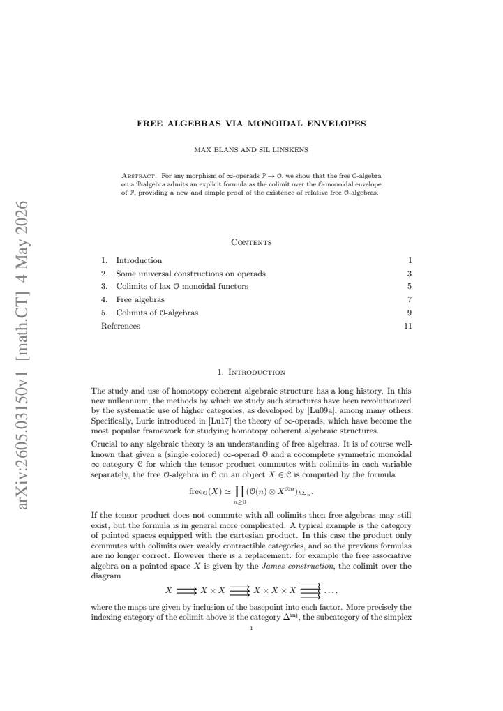 First page