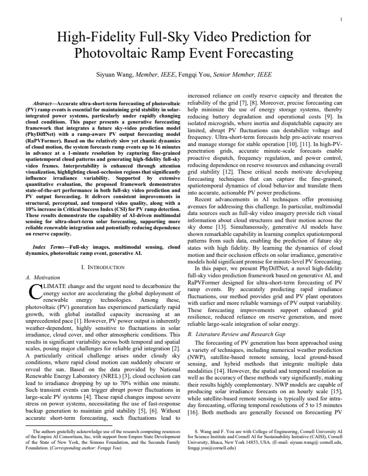 First page