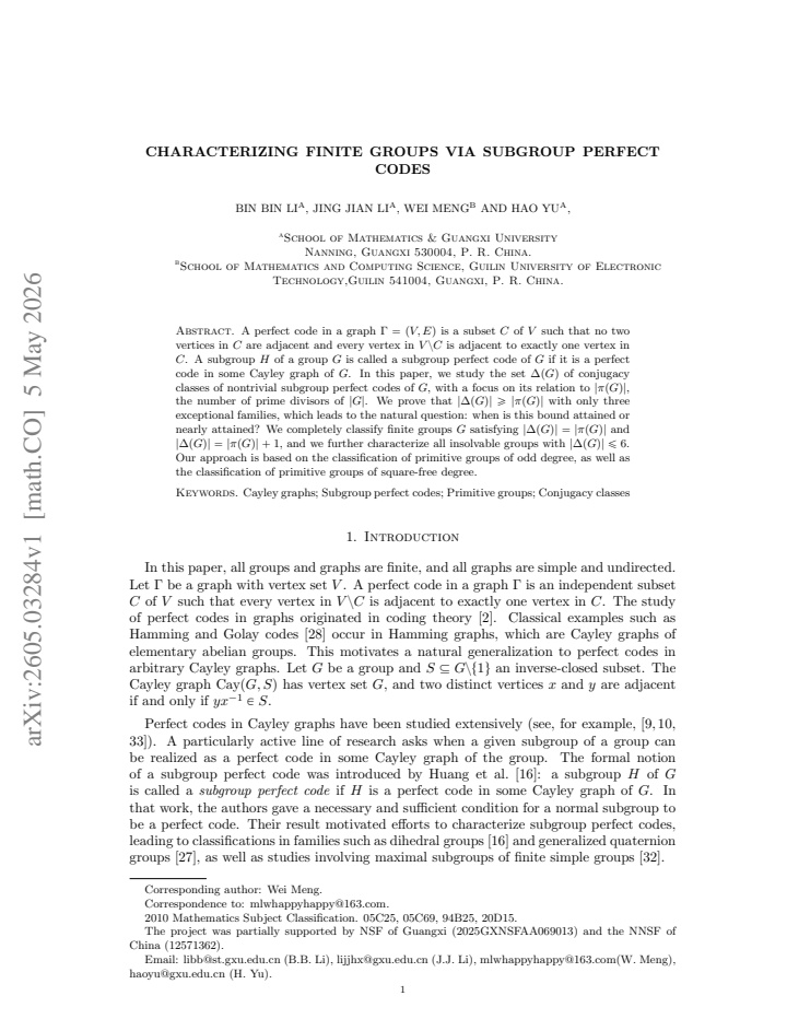First page
