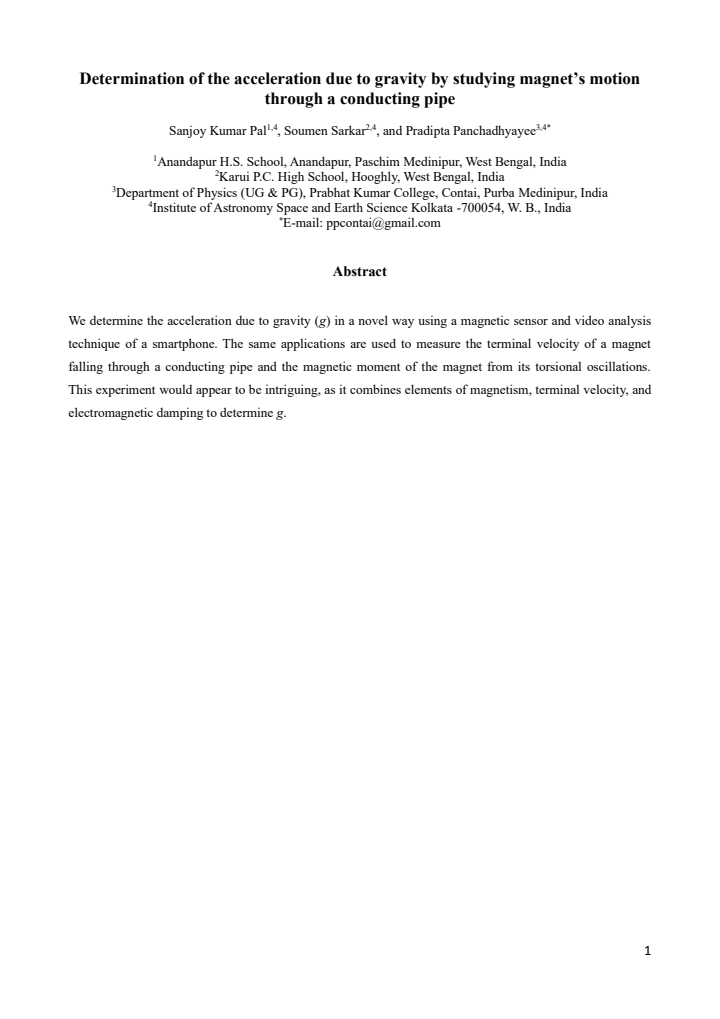 First page