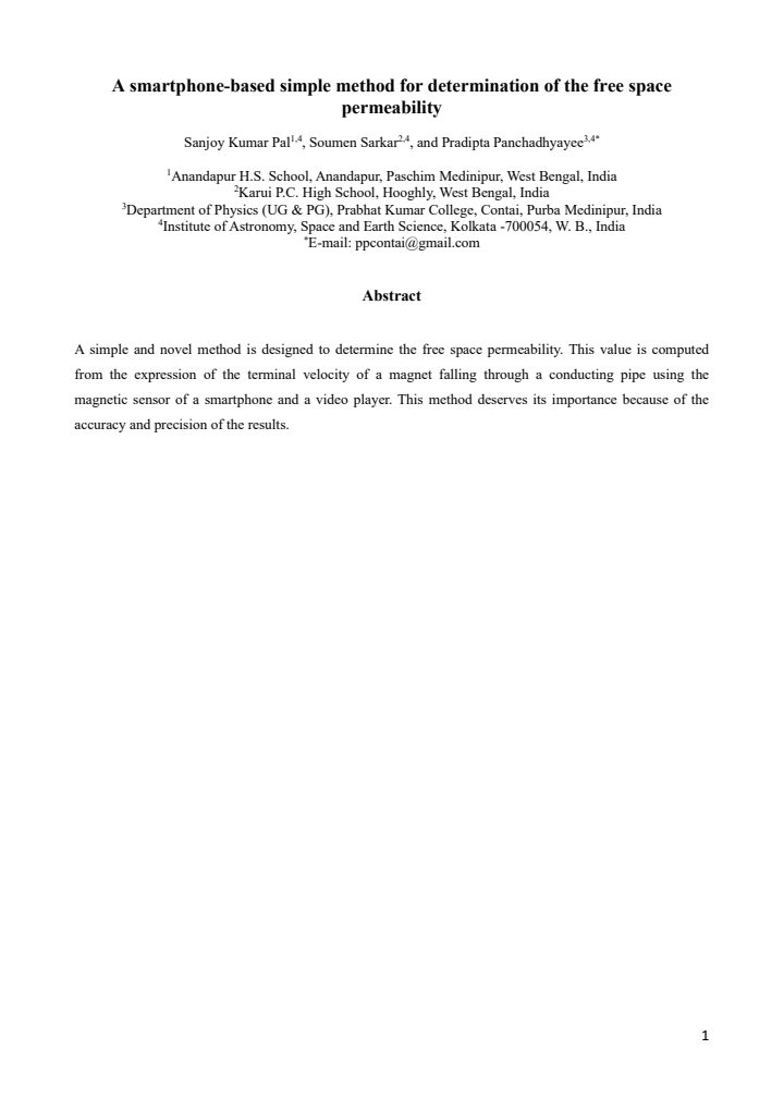 First page