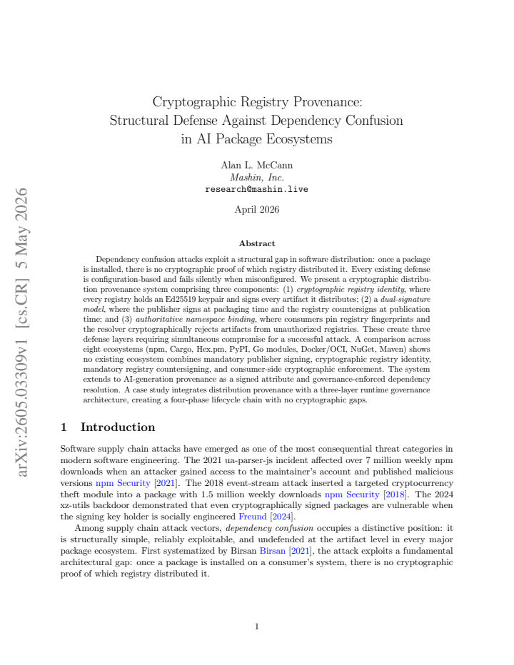 First page