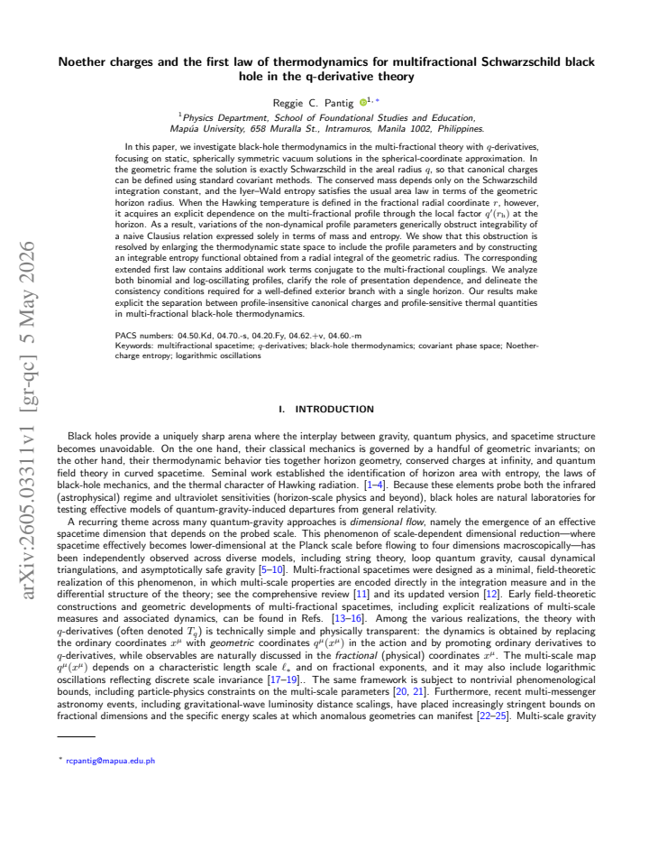 First page
