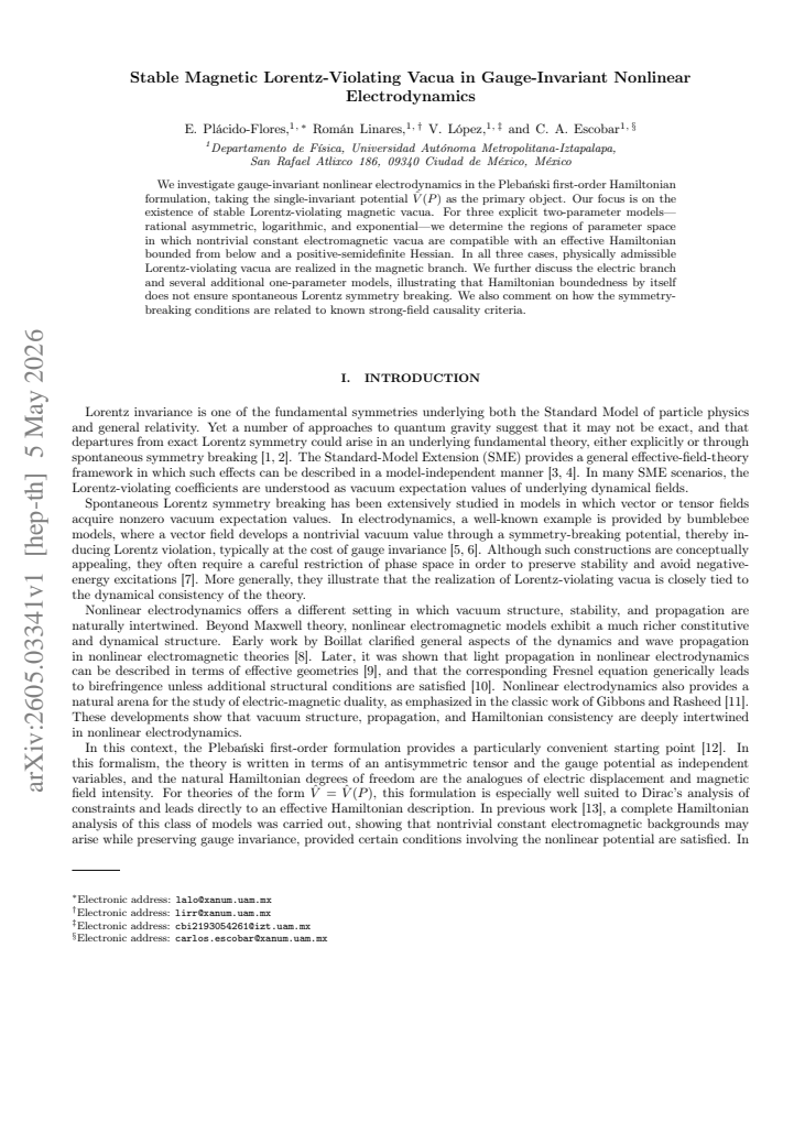First page