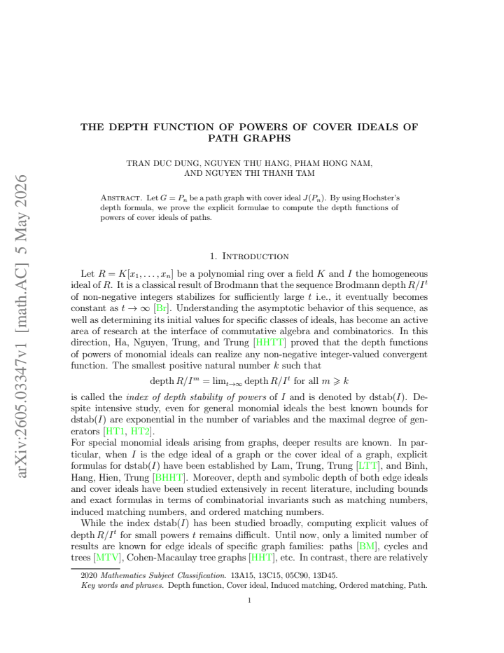 First page